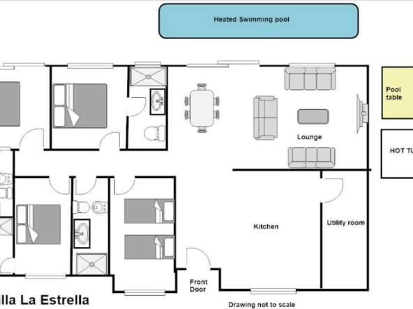 Villa Estrella Lanzarote - Floor Plan
