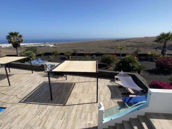Villa Palacete - 9 Bedrooms - Lanzarote - terrace-garden-view